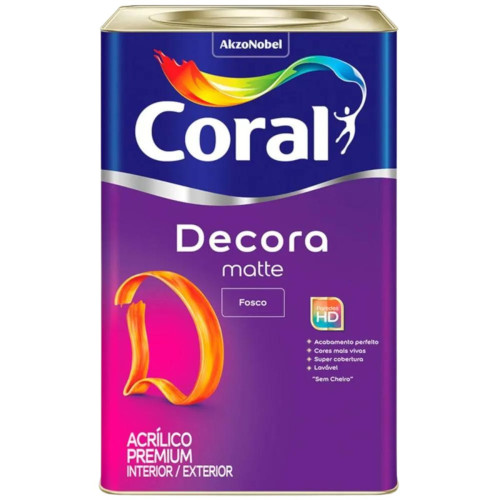 DECORA MATTE FOSCO BRANCO 18 LTS CORAL