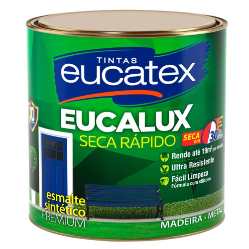 Tinta Esmalte Eucatex Brilhante Eucalux Branco 900 Ml
