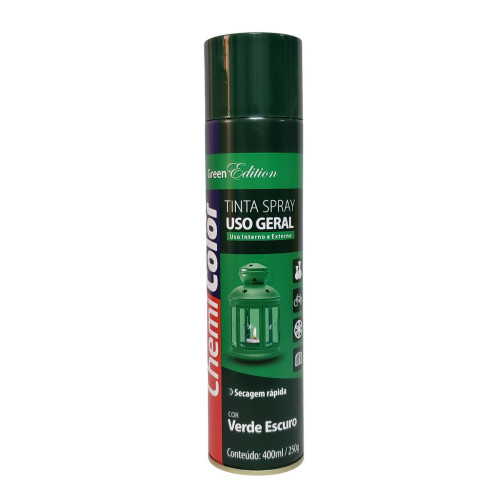 Spray Chemicolor Uso Geral Verde Escuro 400 Ml