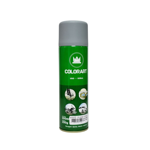 Spray Colorart Uso Geral Primer Fundo Cinza 300 Ml