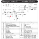 CONJ DO PINO DA VALVULA DE AR 722 PIST PINTURA BC75