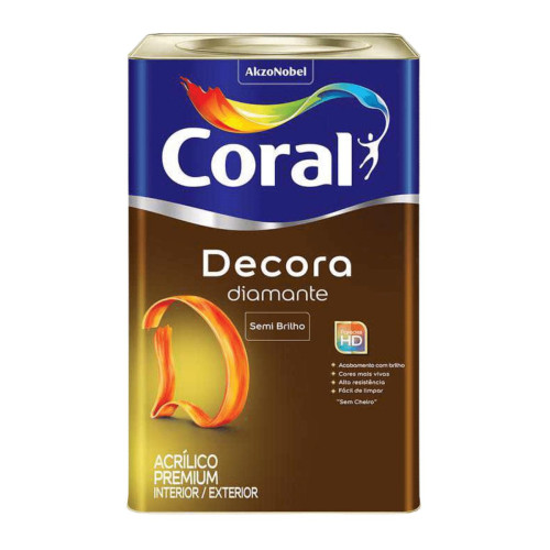 Decora Diamante Semi Brilho Branco Coral 18 Lts