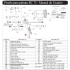 CONJ DE CONTROLE DE FLUXO DE AR 738 PIST PINTURA BC 75