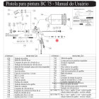 CONJUNTO REGULADOR DO JATO 753 PIST PINTURA BC 75