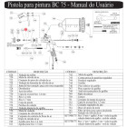 VEDACAO DIANTEIRA DA AGULHA 735 PIST PINTURA BC 75
