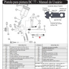 CONJUNTO DE AJUSTE DA AGULHA 782 PIST PINTURA BC 77