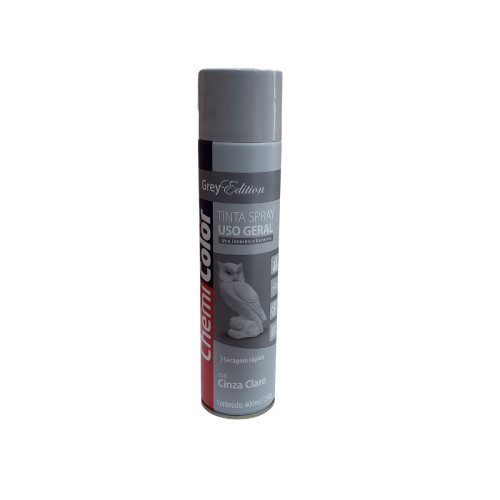 Spray Chemicolor Uso Geral Cinza Claro Brilhante 400 Ml