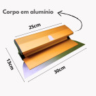 DESEMPENADEIRA EM ACO INOX PROFISSIONAL 30CM SINOS