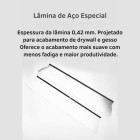 DESEMPENADEIRA EM ACO INOX PROFISSIONAL 30CM SINOS