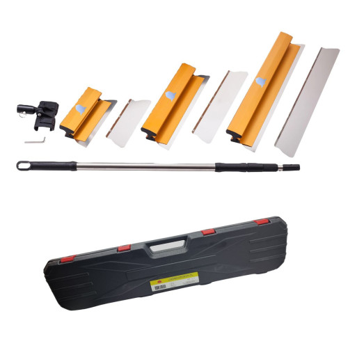 KIT DESEMPENADEIRA CORPO ALUMINIO PARA MASSA CORRIDA EFEITOS