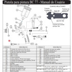 CONJ DE CONTROLE DE FLUXO DE AR 738 PIST PINTURA BC 77